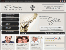 Tablet Screenshot of chiroserge.com